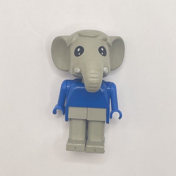 LEGO Fabuland Elmer Ernie Elephant bleu vintage rétro animal jouet pour enfants 1982 années 80