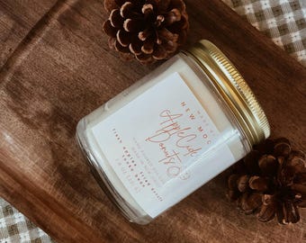 Apple cider donut soy candle / fall candle / fall gift / autumn candle / soy candle