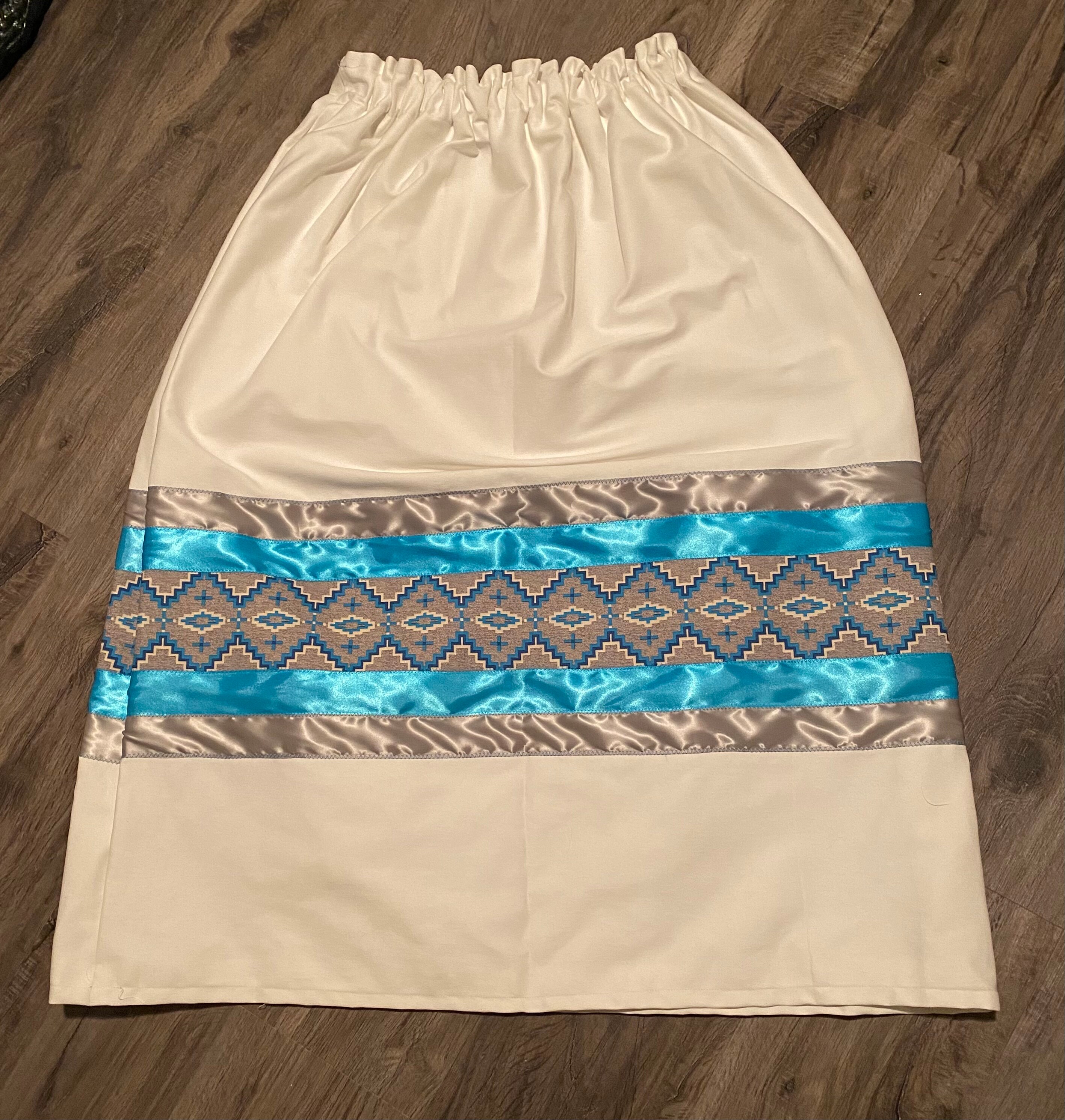 White Ribbon Skirt Etsy