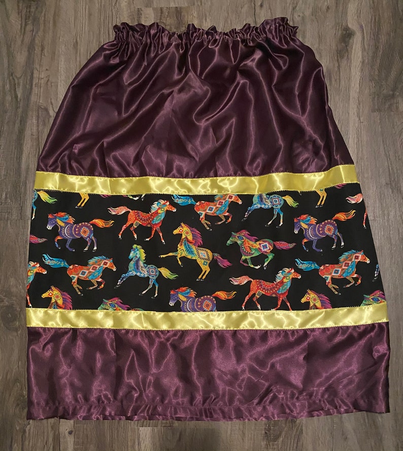 Purple Horse Ribbon Skirt