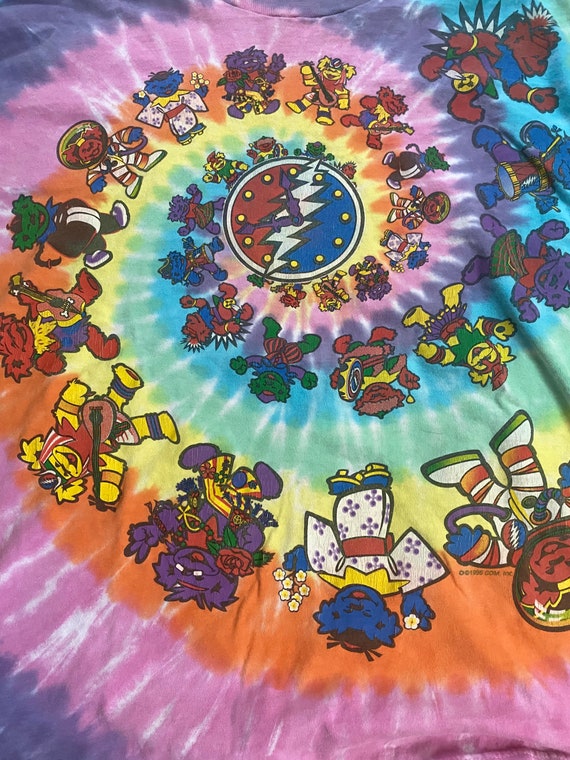 Real vintage Grateful Dead Tie dye dancing bears … - image 2