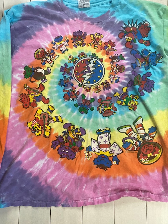 Real vintage Grateful Dead Tie dye dancing bears … - image 1