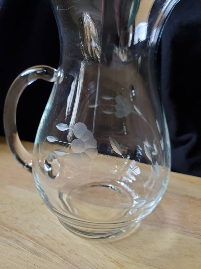 Princess House Crystal Heritage Collection Pitcher With Ice Etsy