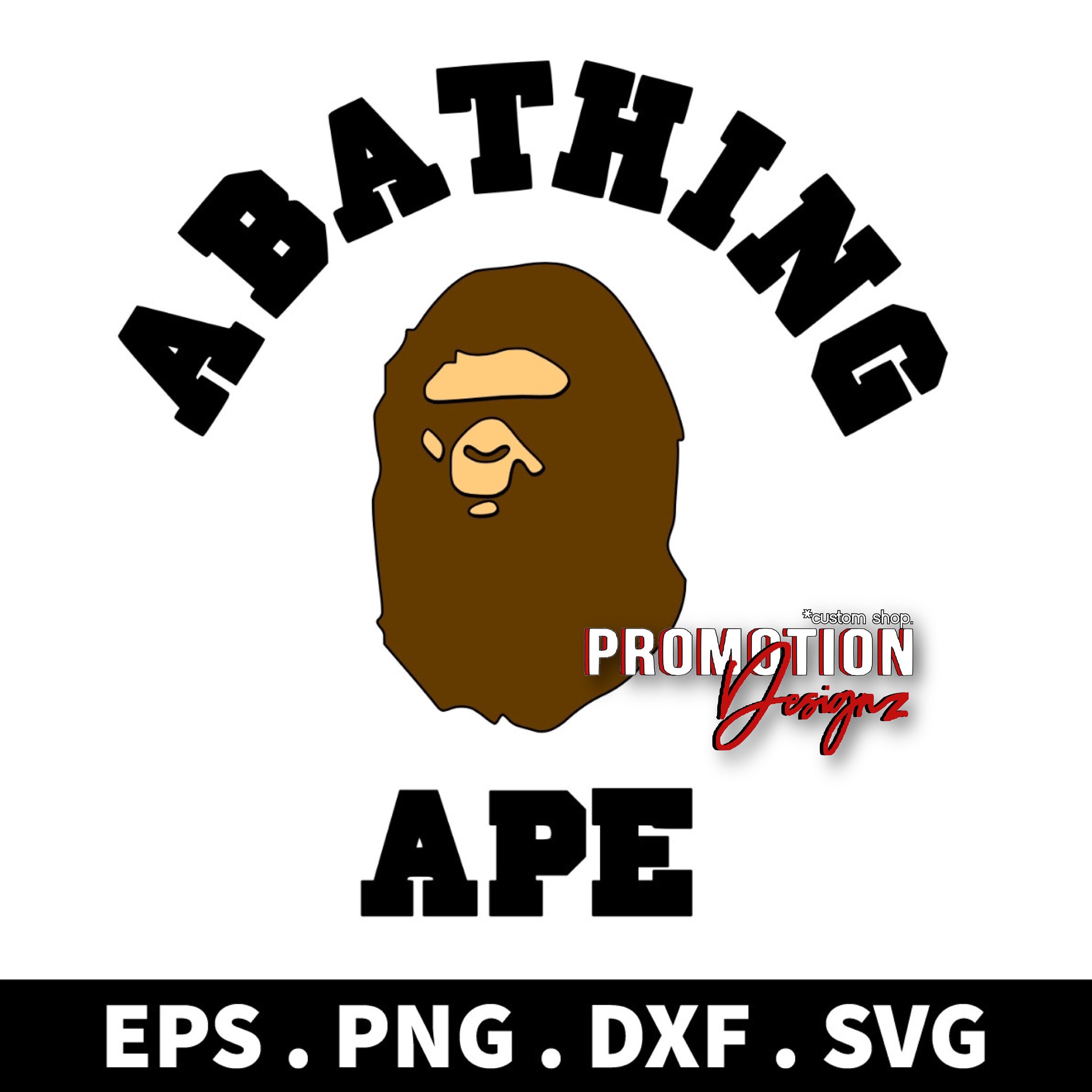A Bathing Ape SVG PNG for Cricut Bape A Bathing APE Eps Dxf Etsy