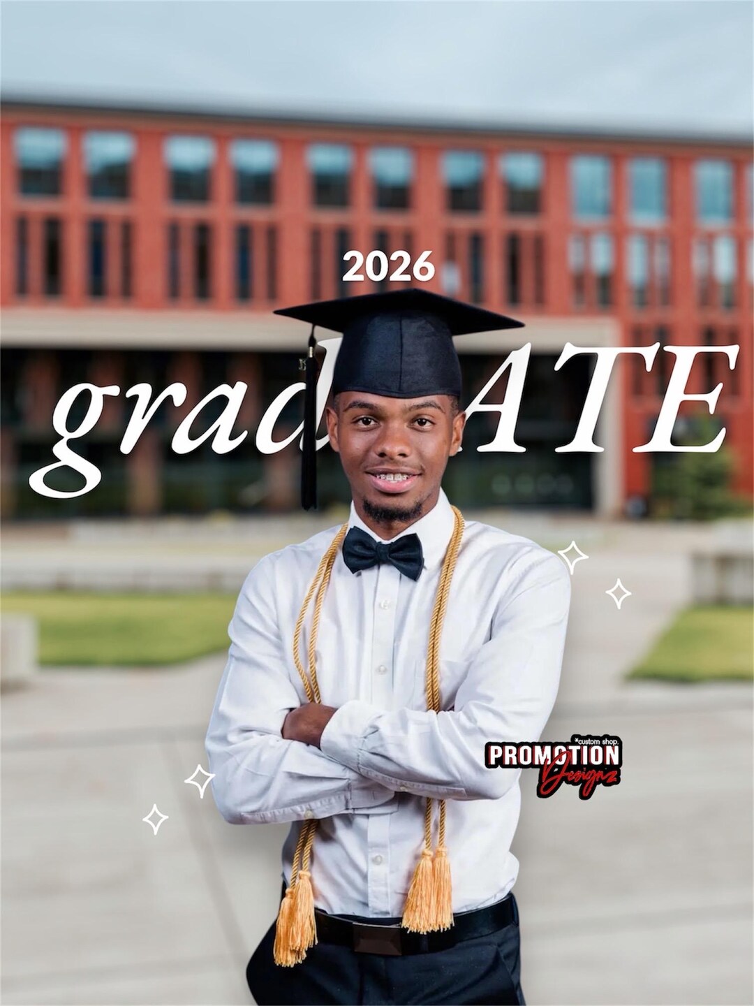 Personalized Graduation Portrait | Custom Grad Design | Add Your Photo ...