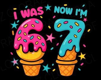 7 Jahre alter Geburtstag war 6, jetzt bin ich 7 Kinder Lustiges Dekor