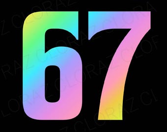 67 Sei Sette 6 7 Meme Design Divertente 6 7 Svg, Meme Divertente 67, Numero Sei Sette Svg, Meme 67 Gen Alpha Slang Svg, Png, Dxf, Eps, Download Istantaneo