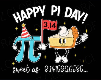 Feliz día de Pi, dulce como un pastel de 3,14, divertido nerd de matemáticas, maestro, niños, Svg, Feliz día de Pi, Svg, dulce como un pastel de 3,14, Png, Dxf, Eps, Descarga instantánea