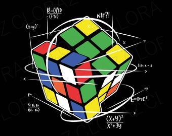 Cool Rubik Rubix Rubics Player Cube Vintage Color Math Lover Svg, Rubiks Cube Costume Gifts Svg, Rubiks Cube Svg, Download digital