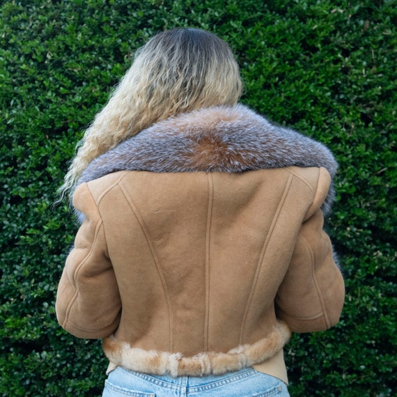 cropped sheepskin jacket