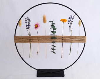 Dried flower wreath Standing wreath with dried flowers - DekoPanda