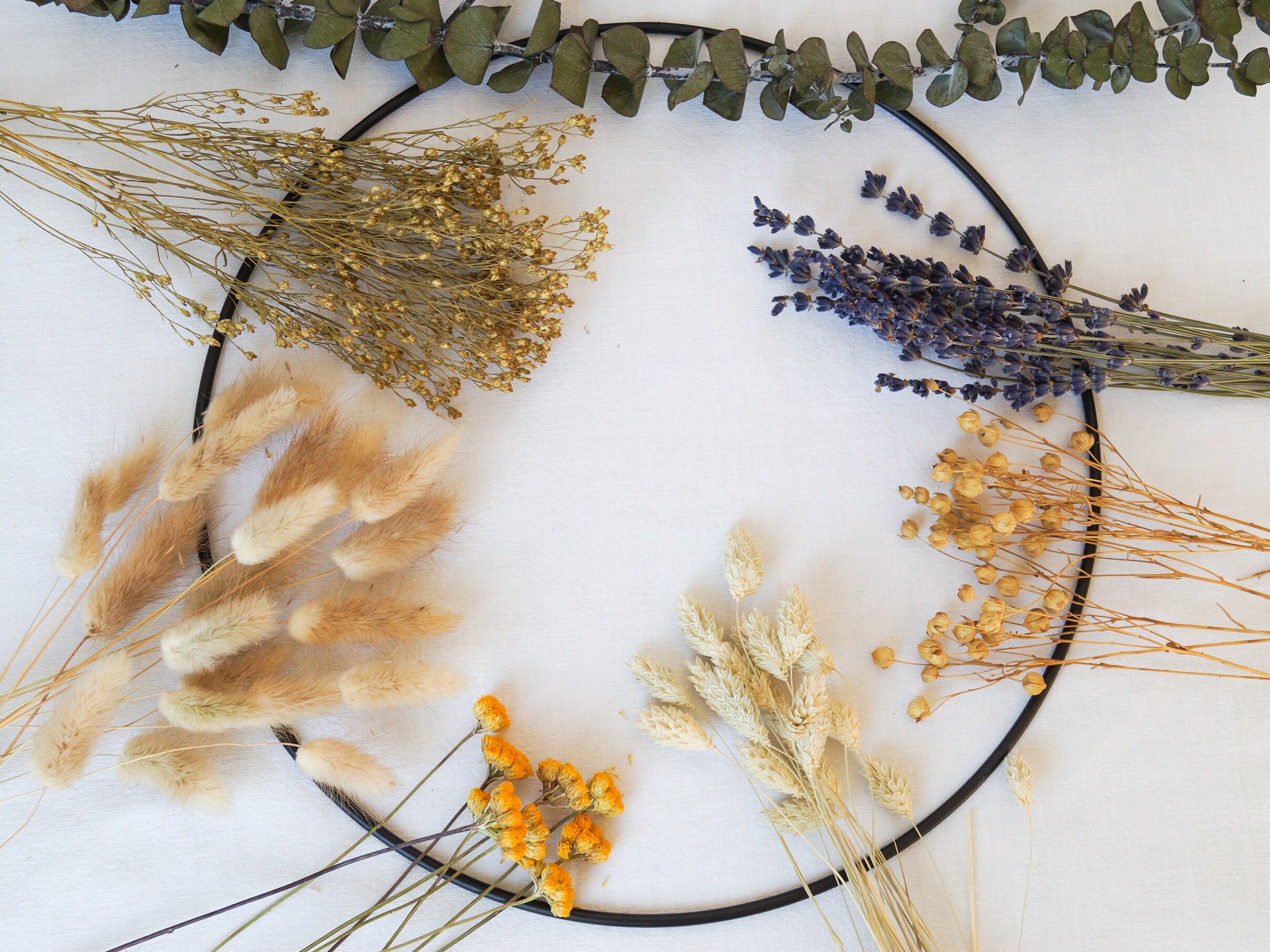 Diy Fleurs Séchées Couronne Idée Cadeau Craft Set - Wreath Smith