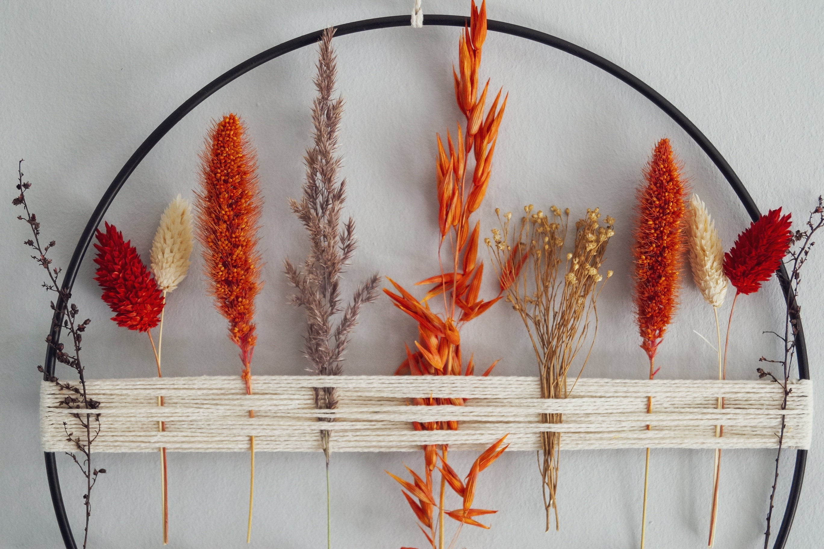 Couronne de Fleurs Sèches Décoration Pâques Cadeau d'anniversaire Fenêtre - Wreath Smith