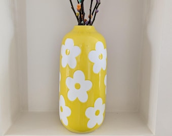 Dried flowers flower vase porcelain vase bouquet - DekoPanda