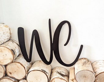 Bathroom WC sign, wooden wall decoration, door decoration - DekoPanda®