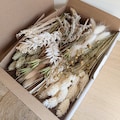 Dried Flower Box Natural White – DIY Flower Mix for Wreaths, Decorations & Gifts – DekoPanda®
