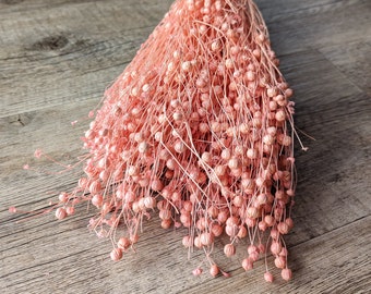 Dried Flowers Linen Bunch Large Pack Pink DIY Set - DekoPanda