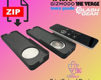 AirTag Case for Apple TV Siri Remote (1st Generation) (STL Download)
