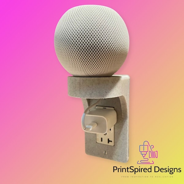 Apple HomePod Mini Outlet Shelf (Portrait)