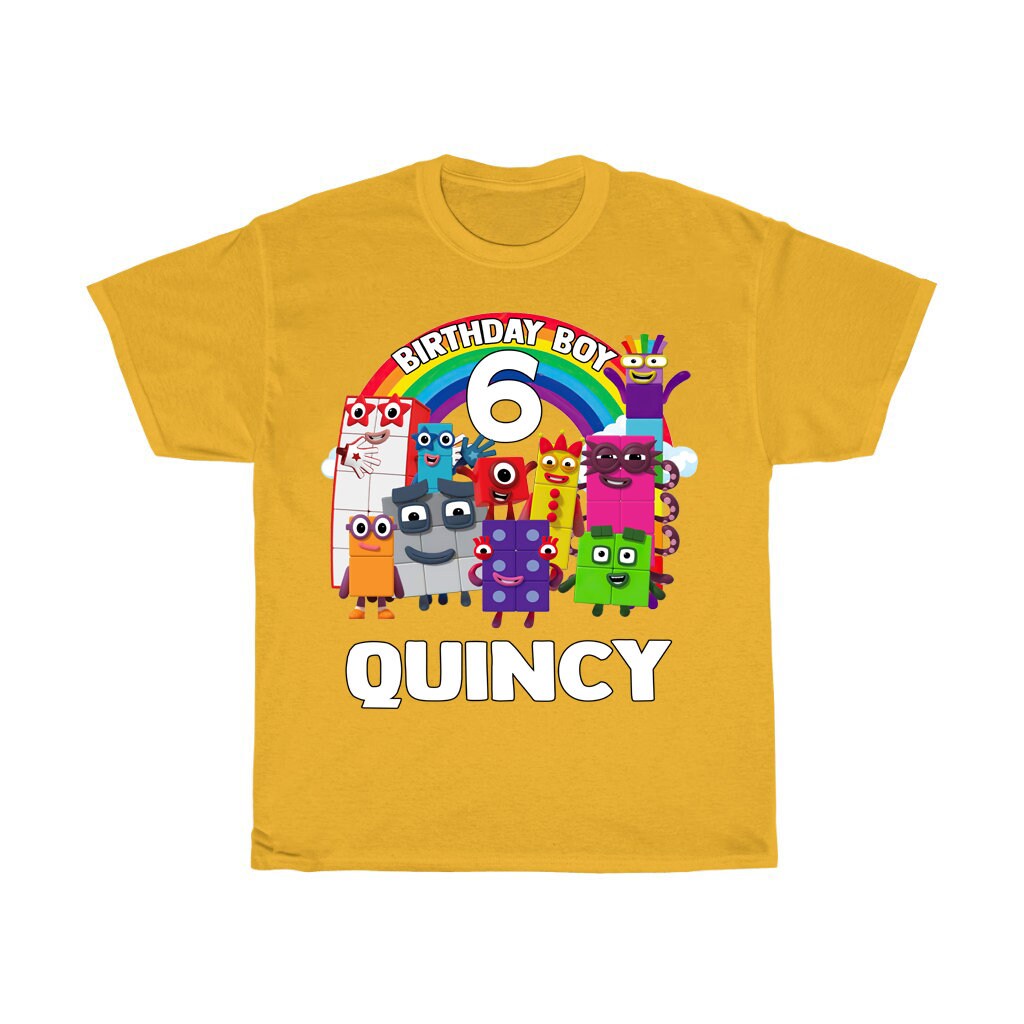 Personalized Numberblocks Fan Birthday With Custom Etsy