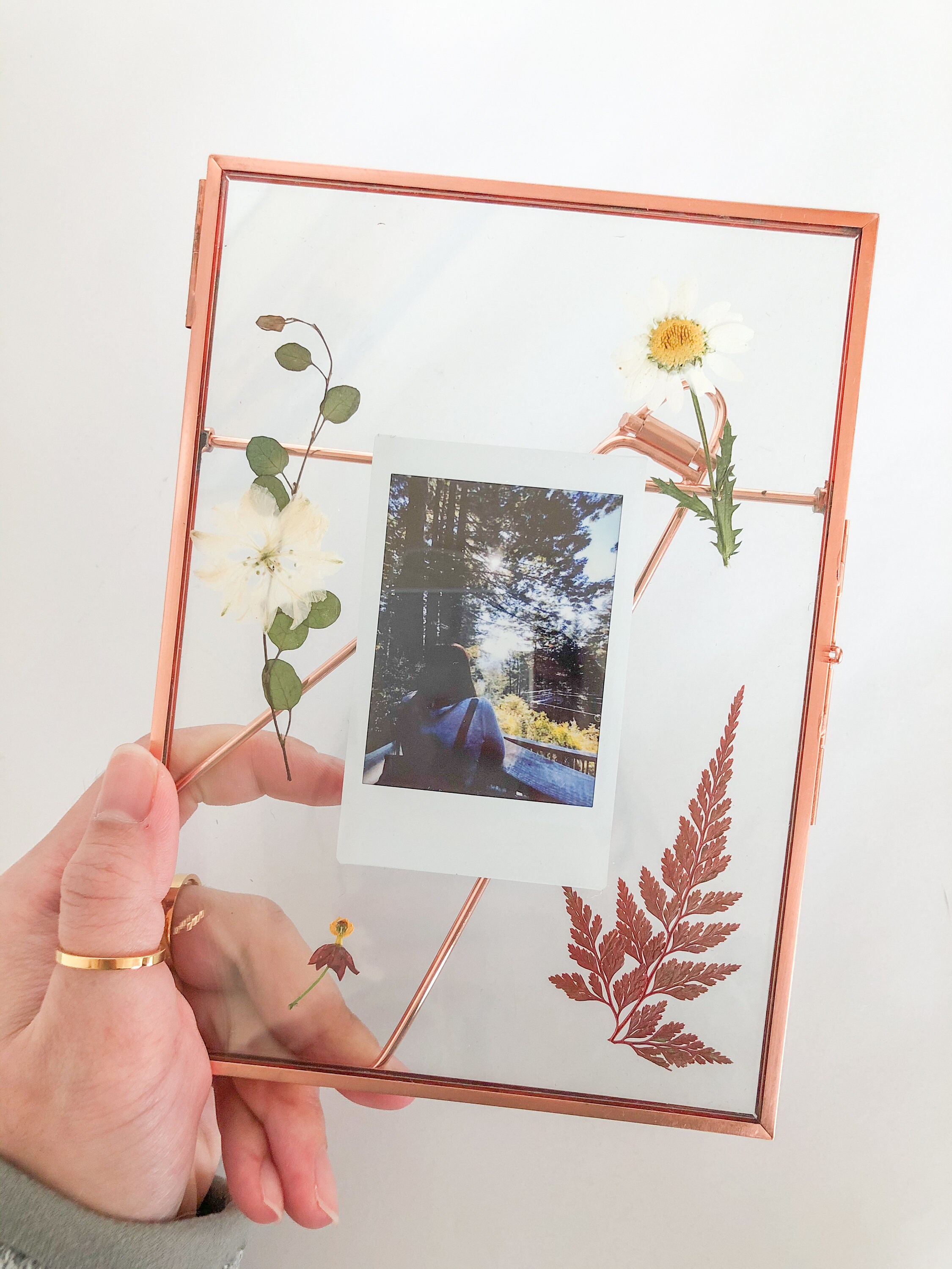 Custom Polaroid Pressed Flower Frame / Custom Instax Pressed Etsy