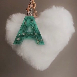 Resina personalizada carta llavero- carta llavero- hecho a pedido- llavero de la hoja de oro- Regalo de San Valentín- mujer llavero- dama de honor- costumbre