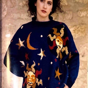 Galaxy vintage knitting PATTERN (adult and kids size pattern)