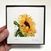 SUNFLOWER Watercolor Flower Print, Sunflower Painting, Farmhouse Kitchen Decor, Gift for a Gardener, Housewarming Gift 