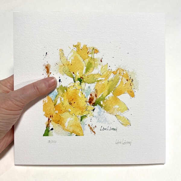 Daffodil Art Etsy