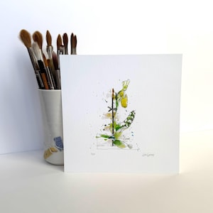 Orchid Floral Painting, Orchid Watercolor Floral Print, Orchid Wall Art, Orchid Lover Gift, Housewarming Art Gift, Best Friend, Mother Gift