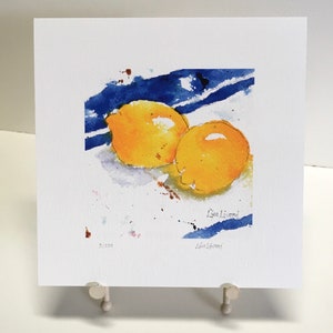 LEMON Watercolor Fruit Print, Lemon Painting, Lemon Art, Kitchen Decor Wall Art, Housewarming Gift, Gift for Cook/Chef, Farmhouse Decor