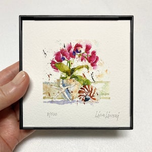 ORCHID Watercolor Floral Print, Orchid Painting, Orchid Art, Gift for an Orchid Lover, Housewarming Wall Art Gift, Farmhouse Wall Decor