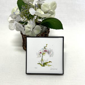 ORCHID PAINTING, Flower Wall Decor, Orchid Art, Flower Painting, Flower Art, Botanical Print, Orchid Lover Gift, Housewarming Gift