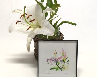 Lily Watercolor Floral Print: Signed Limited Edition Wall Art