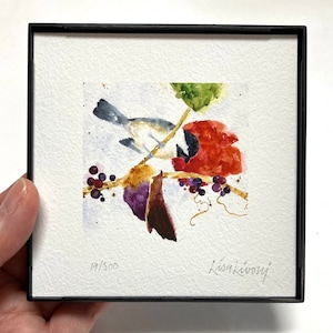 Chickadee Watercolor Print, Chickadee Painting, Chickadee Art Print, Chickadee Art, Bird Lover Gift, Bird Art Print, Bird Art Painting