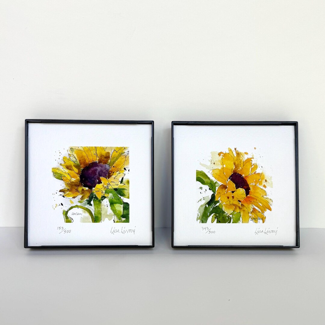 Sunflower Watercolor Art Print: Signed Limited Edition Giclée - Etsy