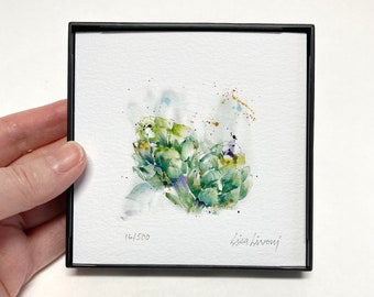 ARTICHOKE Art Print, Artichoke Watercolor Painting, Artichoke Wall Art Decor, Thistle Art, Scottish Gift, Cook/Chef Gift, Kitchen Wall Art