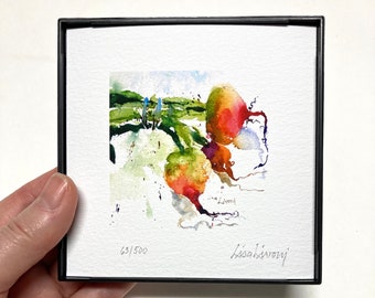 Beet Watercolor Painting: Framed Kitchen Wall Art
