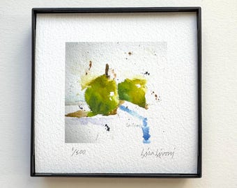 PEAR Watercolor Fruit Print, Pear Painting Kitchen Wall Art, Pear Art, Food Art Print, Pear Kitchen Print, Fruit Watercolor, Pear Wall Decor