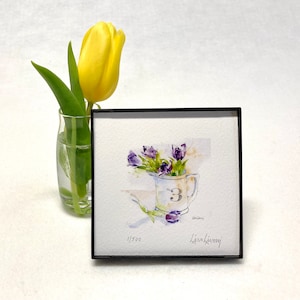 TULIP Watercolor Floral Print, Tulip Painting, Tulip Art, Gift for Mom, Gift for a Gardener, Housewarming Gift, Farmhouse Decor, Wall Decor