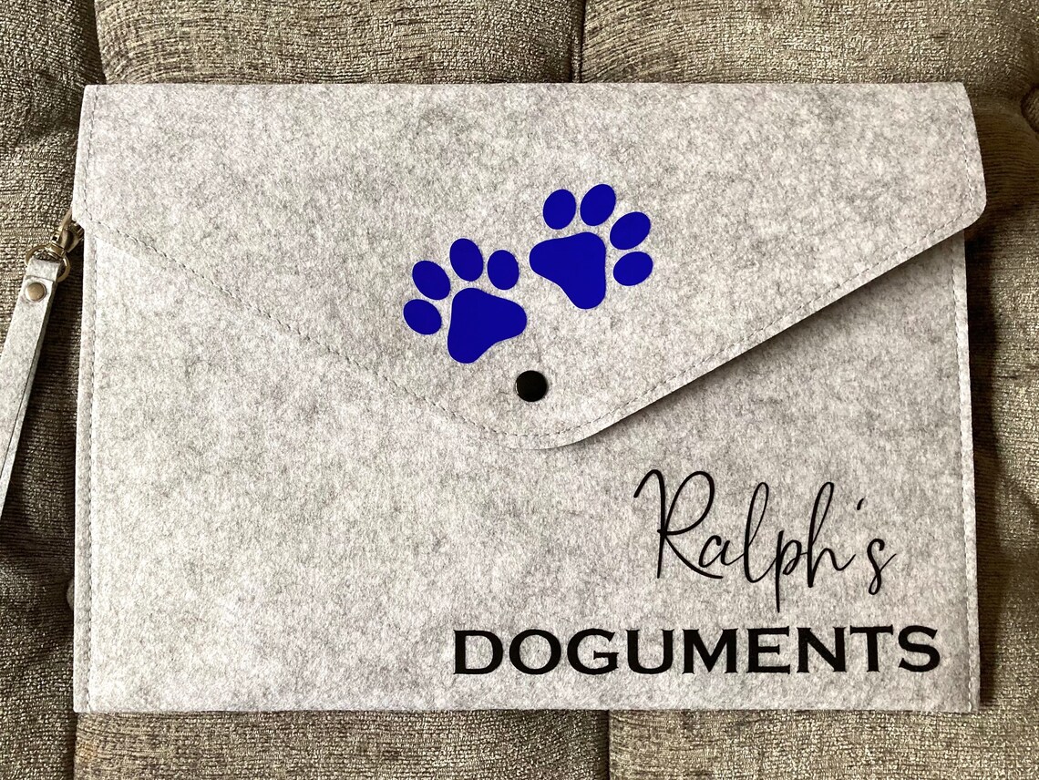 Pet document holder new puppy gift new dog pet file Etsy