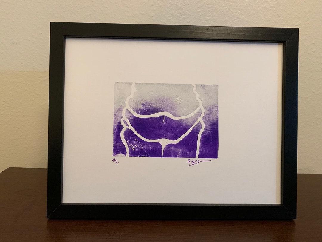 Fat Positive Art | Block Print | Body Positive Art | Hand-printed | 9 ...