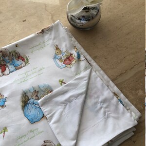 Peter Rabbit Large Pure Cotton Blanket With White Backing - Etsy