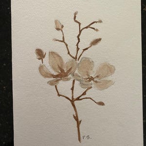 Cherryblossom card        Original watercolour     A5 folded