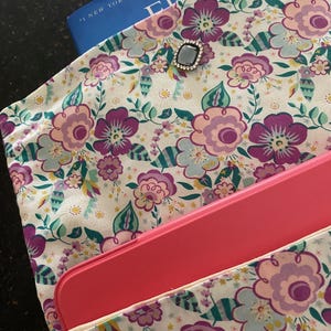 Ravissant cartable en Liberty London « Lindy Pop » imprimé floral