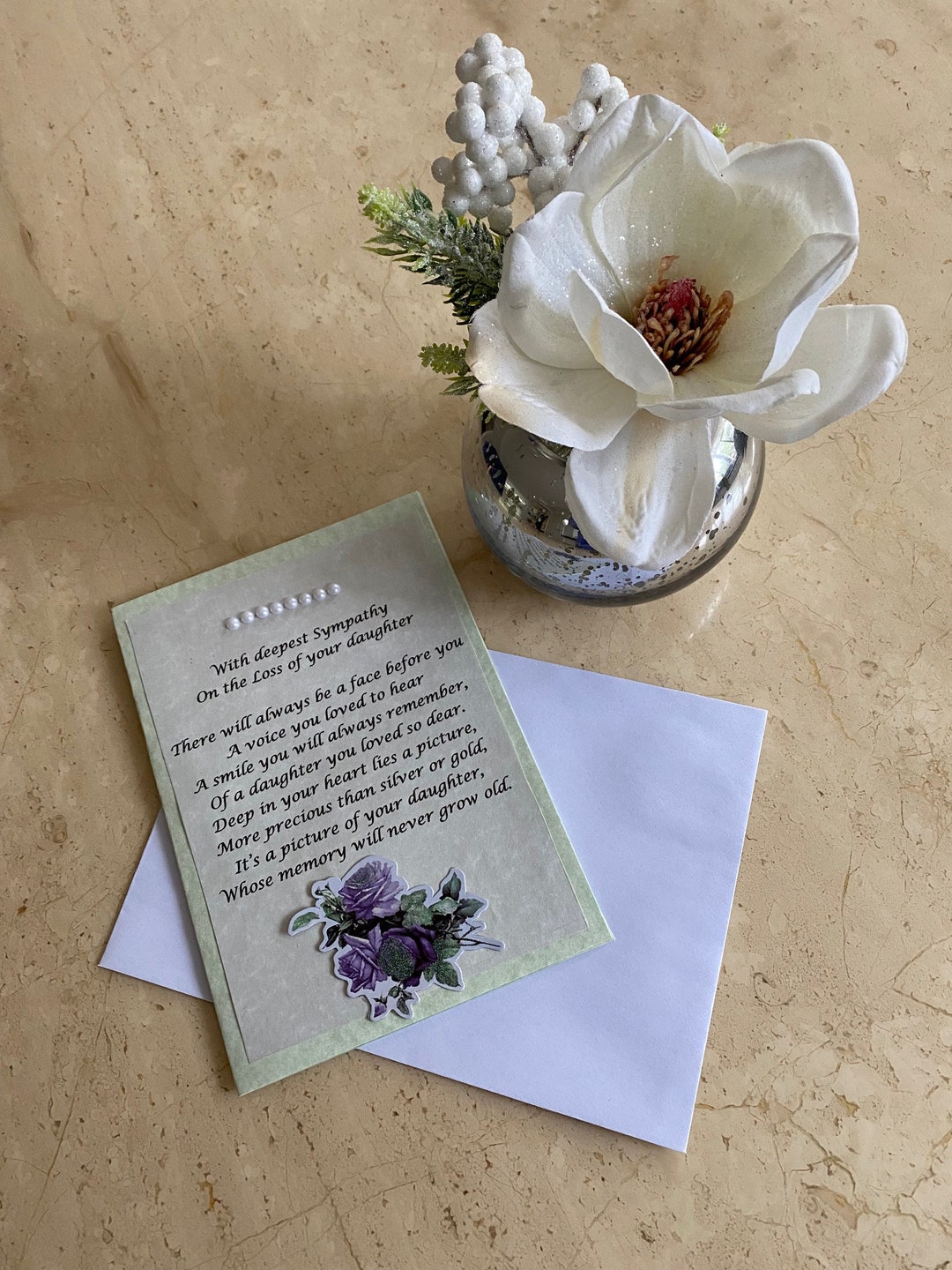 Sympathy Card - Loss Of Dad - Foliage, English Cards In France – Cym Cards EI