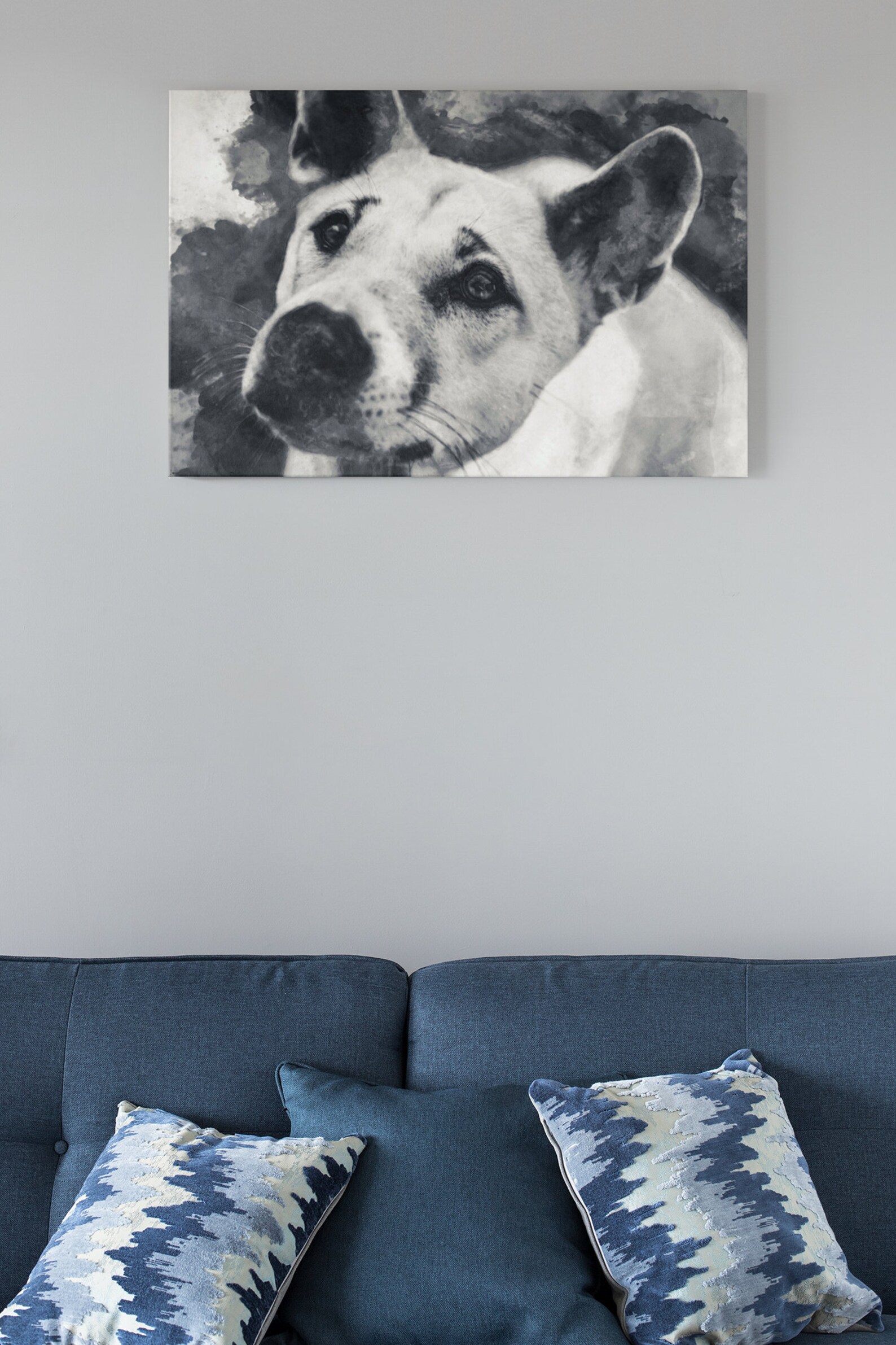 Personalized Dog Painting Canvas / Personalized Art Canvas / Etsy