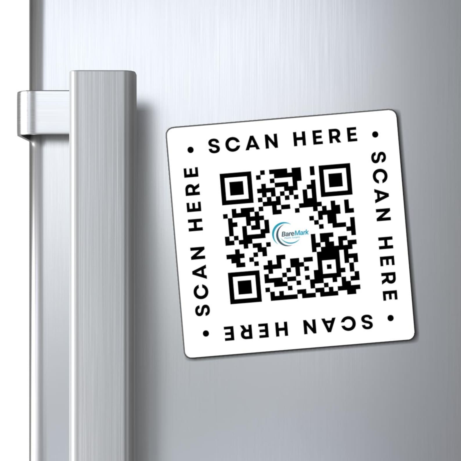 Personalized QR Code Magnets for Fridge | Customizable Scan Here Design ...