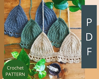 Crochet Bralette Pattern/Easy Crochet Top Pattern