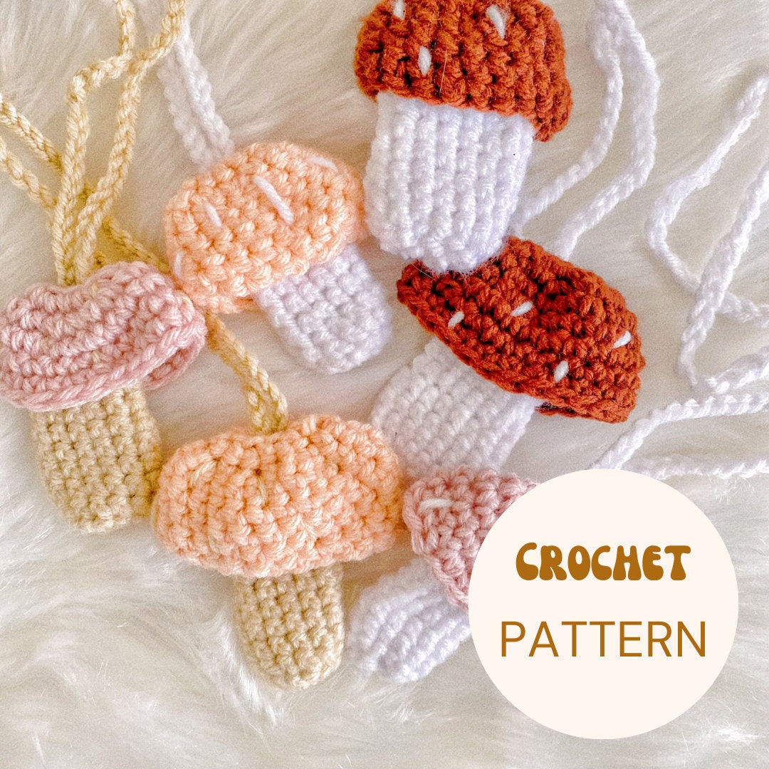 Easy Crochet Mushroom Lighter Necklace Pattern/ Crochet Lighter Holder Pattern/ Easy Crochet